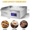 3000W 21.6" Electric Countertop Flat Top Griddle Grill Non-Stick Commercial Restaurant Teppanyaki Grill Stainless
