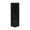 Corner Bar Cabinet Atanasio, Living Room, Black