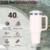 40oz V2 large capacity tumbler,  With Handle And Straw Lid